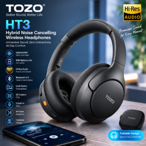 tozo ht3 hybrid noise cancelling wireless headphones 2